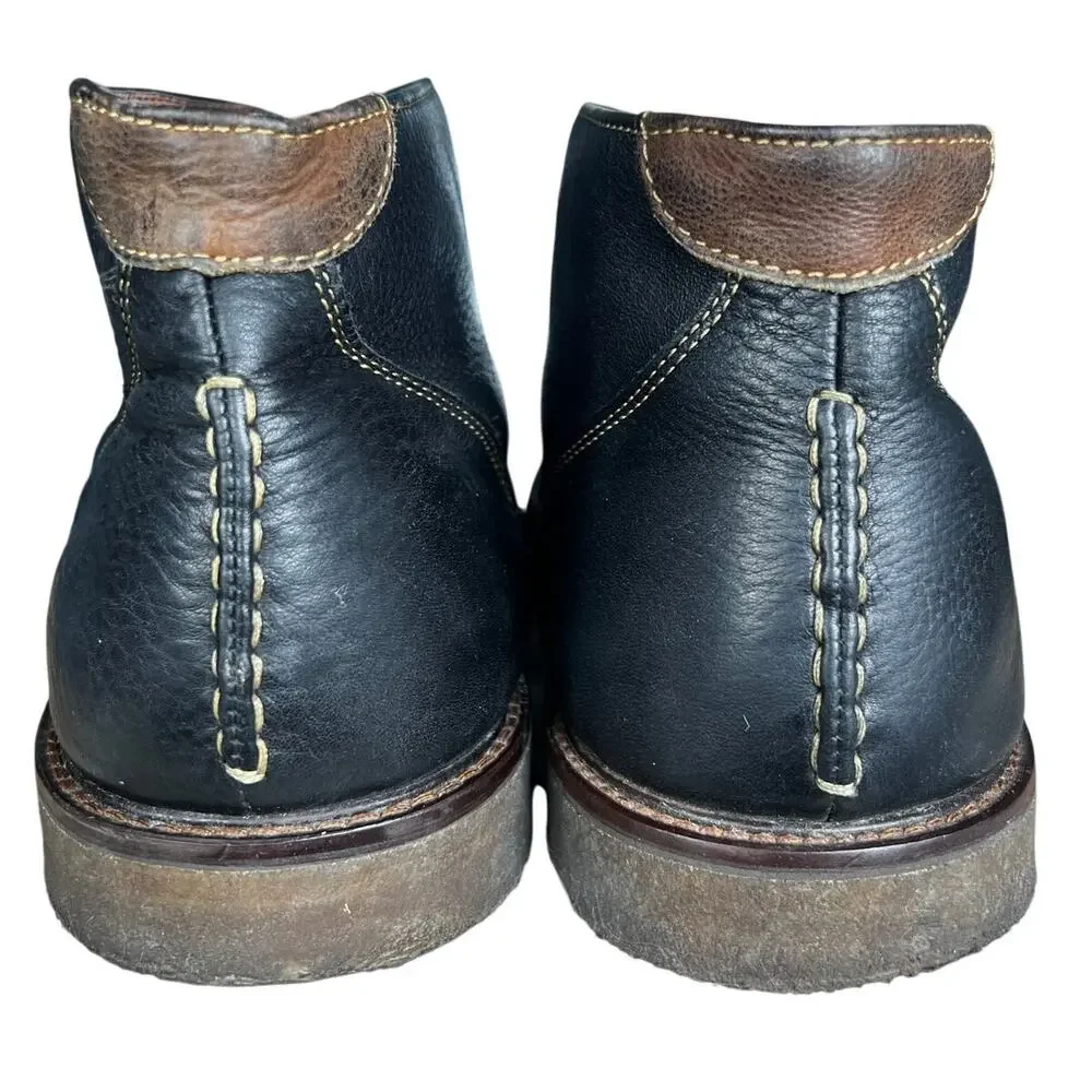 Johnston & Murphy Men’s Copeland Black Leather Chukka Boots Size US 13